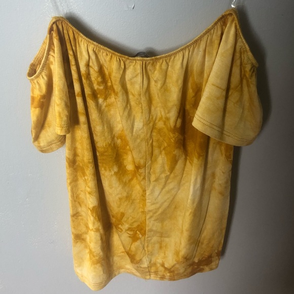 Tie dye off the shoulder crop top - Picture 2 of 3